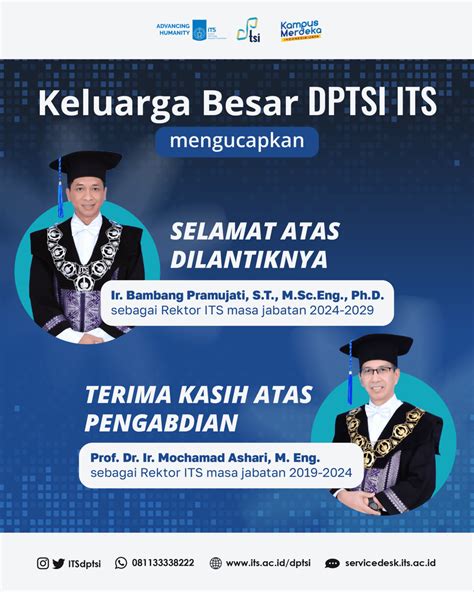 Ucapan Serah Terima Rektor ITS DPTSI