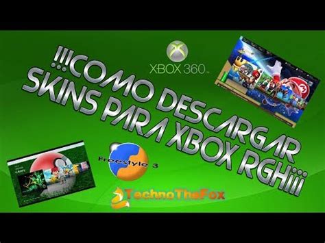 COMO DESCARGAR SKINS PARA XBOX RGH Freestyle YouTube