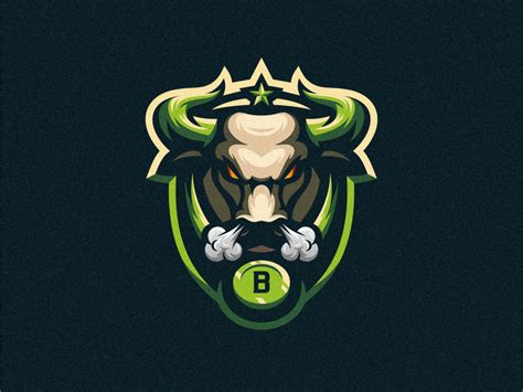 Bull badge logo esport gaming e-sports esports shield angry e-sport ...