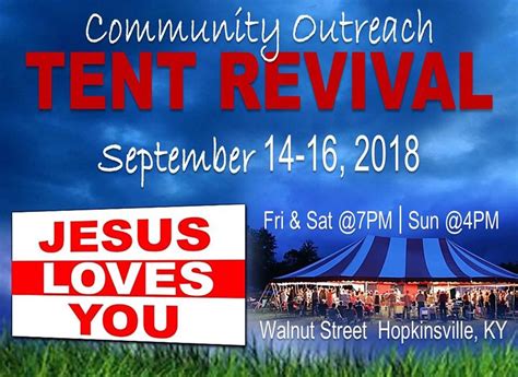 OUTREACH TENT REVIVAL | Pentecostal Theology