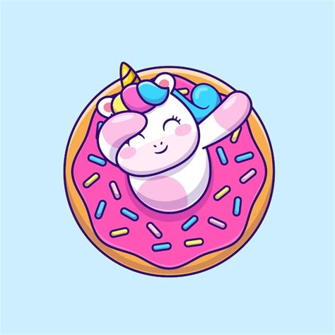 Paresseux Mignon Avec Illustration De Dessin Animé De Beignet Concept