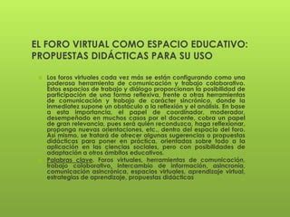 Foros Educativos Ppt