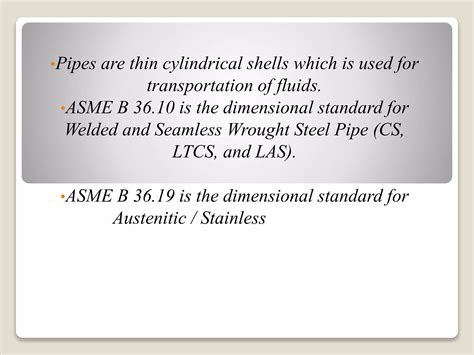 Pipe Its Wall Thickness Calculation PPT