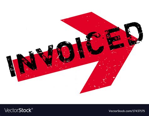 Invoiced rubber stamp Royalty Free Vector Image