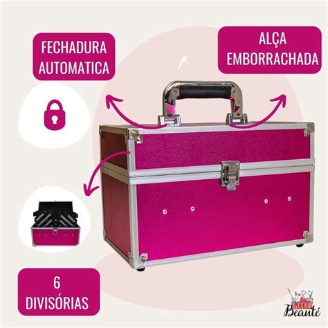 Maleta De Maquiagem Completa Rosa Pink Shopee Brasil