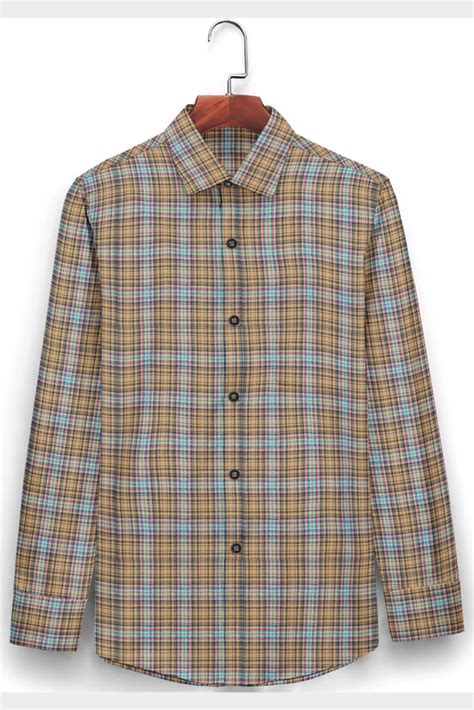 Cotton Collar Neck Men Full Sleeve Check Shirt Machine Wash At Rs 320