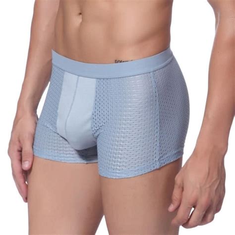 Sous vêtement Boxer en maille ajouré pour hommes sous vêtement