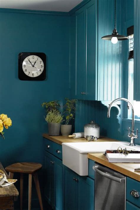 Blue And Yellow Kitchen Decorating Ideas - Edwards Himpat