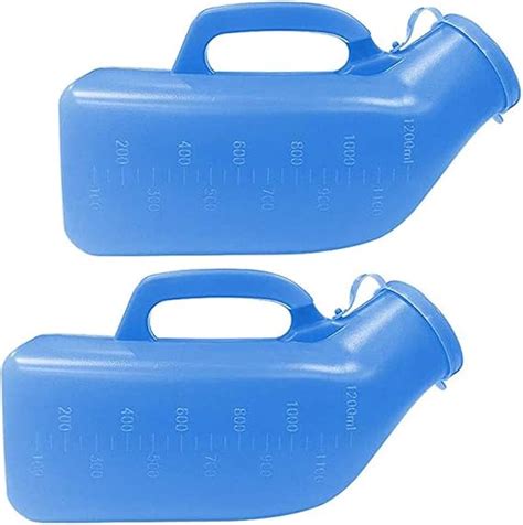 Amazon.com: Urinals for Men(2 Pack) - 34oz/1200mL Thick Plastic Mens ...