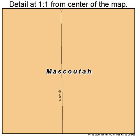 Mascoutah Illinois Street Map 1747423