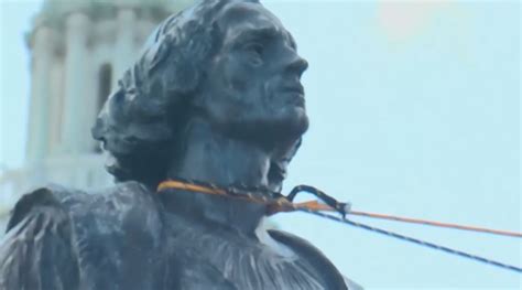 Rioters Desecrate Christopher Columbus’ Statue, Says He Is a “Symbol of ...