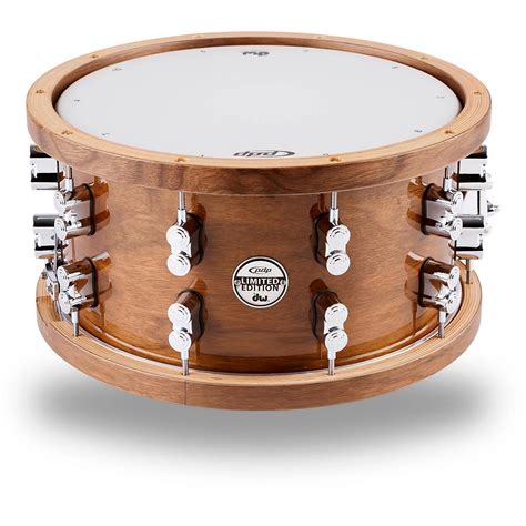 Pdp By Dw Limited Edition Dark Stain Maple And Walnut Snare With Walnut