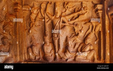 Varaha Cave Trivikrama Overcoming The Demon King Bali Mahabalipuram