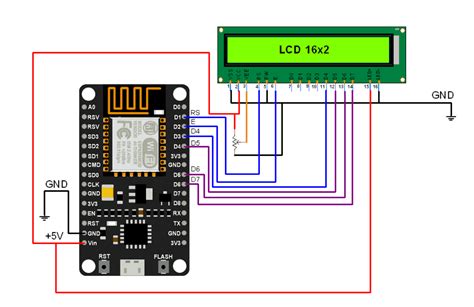 X Lcd Display Interfacing With Nodemcu Nodemcu