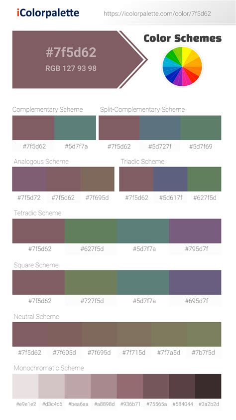 Pantone 504 U Color Hex Color Code 7f5d62 Information Hsl Rgb