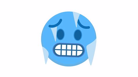 Cold Face Emoji 44600169 Stock Video At Vecteezy