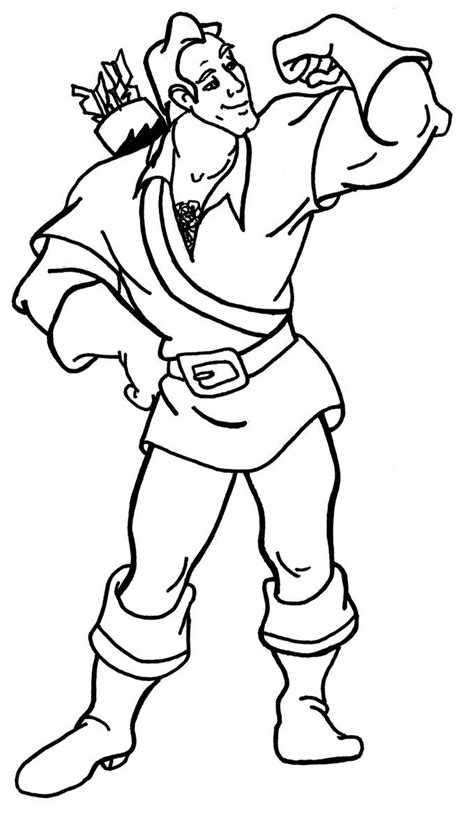 Gaston Coloring Pages Coloring Pages