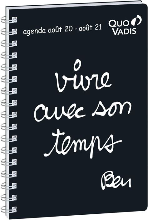 Quo Vadis Ben Universitaire Spiral Agenda Scolaire Semainier X Cm