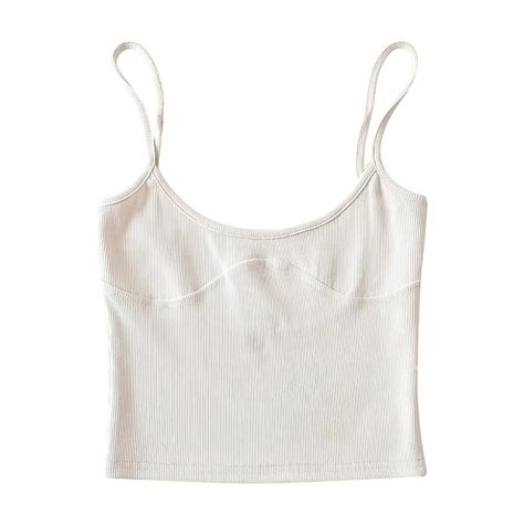 Posijego Camisole Tank Top For Women Square Neck Sleeveless Crop Tank