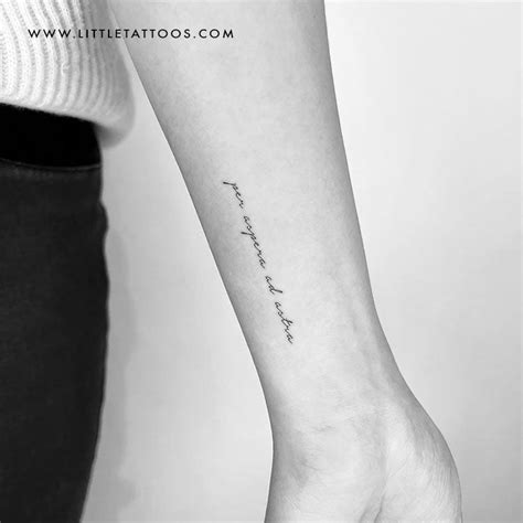 Per Aspera Ad Astra Temporary Tattoo - Set of 3 – Little Tattoos