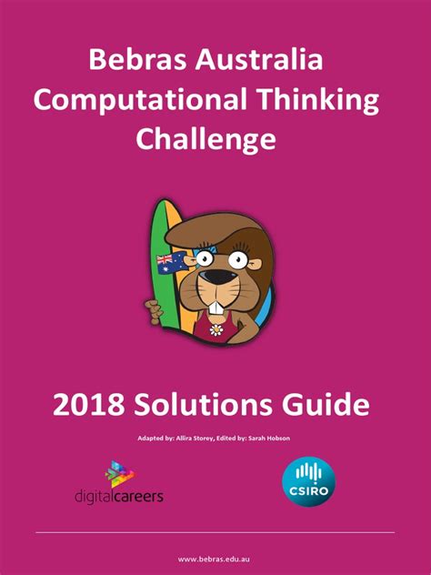 Bebras 2018 Solution Guide | PDF | Algorithms | Abstraction