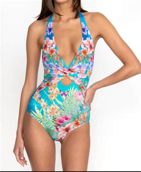 Buy Johnny Was Twist Keyhole One Piece Swimsuit Multi At 36 Off