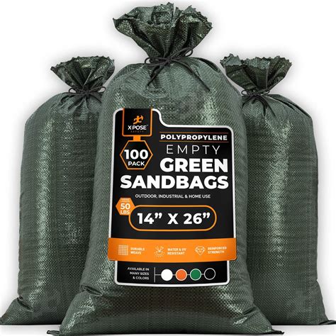 Woven Polypropylene Sand Bags For Flooding Gravel 14 X