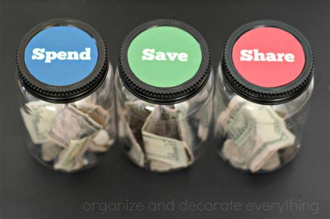 Money Jars and Teaching Kids about Finances - Organize and Decorate ...