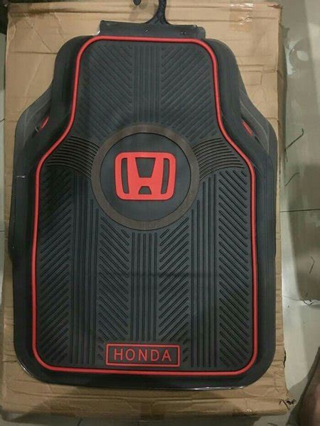 Jual Karpet Karet Lantai Mobil Motif Universal Logo Honda Baris Smoke