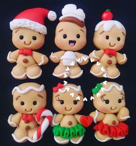 There Are Many Small Figurines Made To Look Like Babies In Santa Hats