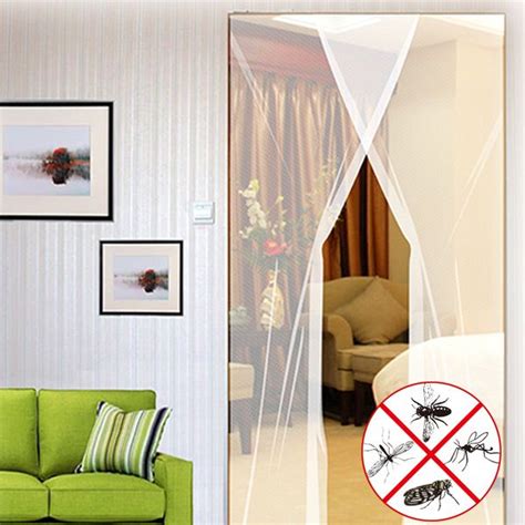 24x83 Inch 2pcs DIY Anti Mosquito Pest Window Curtain Net Mesh Door