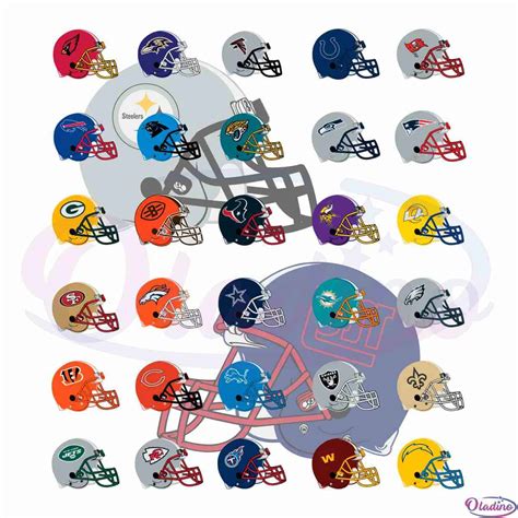 32 NFL Football Teams Logo SVG Files For Cricut Sublimation Files » Oladino