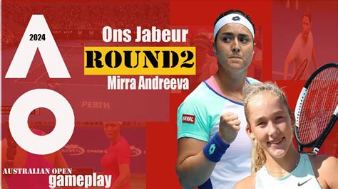 Ons Jabeur Vs Mirra Andreeva Australian Open 01 17 2024