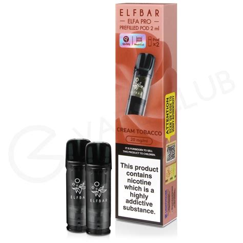 Snoow Tobacco Elf Bar Elfa Pro Pod Pack Of Two