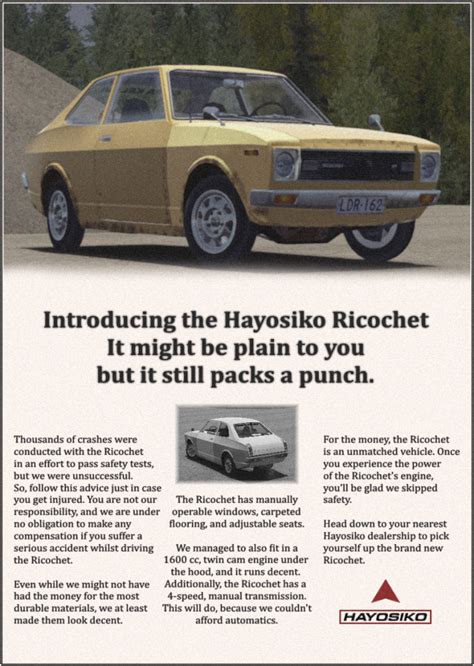 Hayosiko Ricochet Poster at My Summer Car Nexus - Mods and community