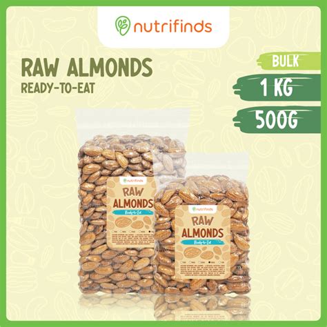 Nutrifinds Raw Whole Almonds BULK Shopee Philippines