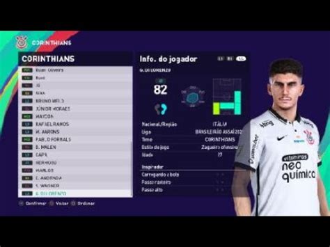 Rafael Ramos Corinthians Pes C Pia Da Base Face Edit Youtube