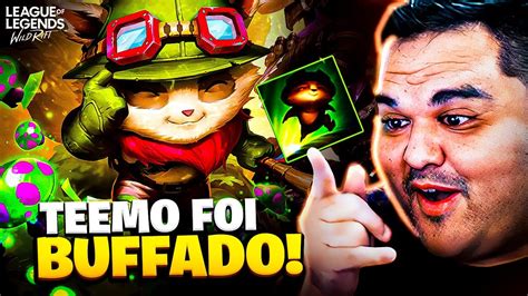 Teemo É Meta Depois Do Buff Lol Wild Rift Youtube