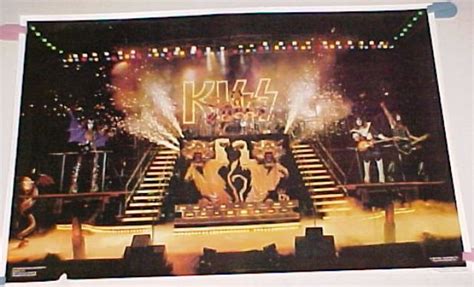 vintage 70's KISS ALIVE STAGE Poster | #112957470