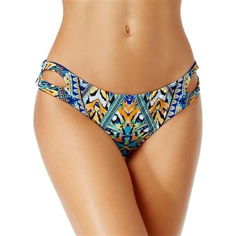 Bar Iii Swim Bar Iii Multi Monarchy Tribalprint Cheeky Bikini Swim