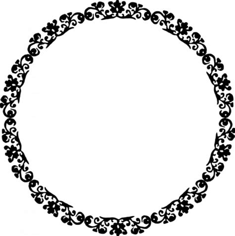 Decorative Round Frames Vector Free Clip Art Library