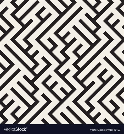 Seamless Geometric Maze Pattern Royalty Free Vector Image