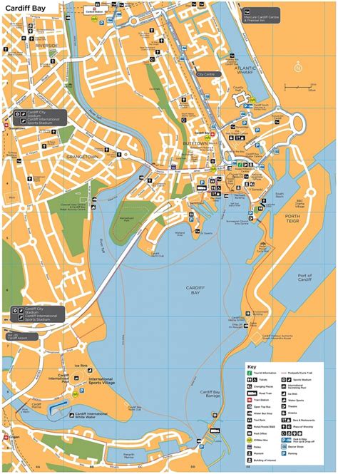 Cardiff Transport Map - Printable Map Of Cardiff - Printable Maps