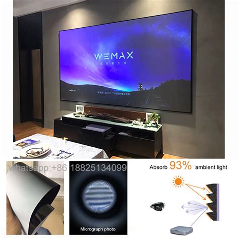 Xyscreen Pet Crystal Inch Alr K Home Cinema Projector Screen For