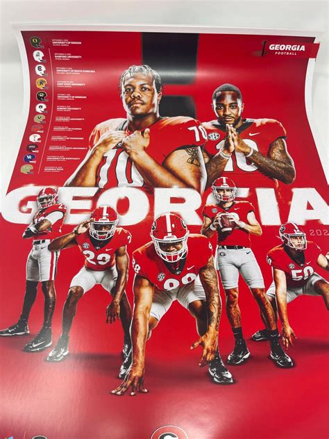 Georgia Bulldogs 2022 Team Poster (Offense)