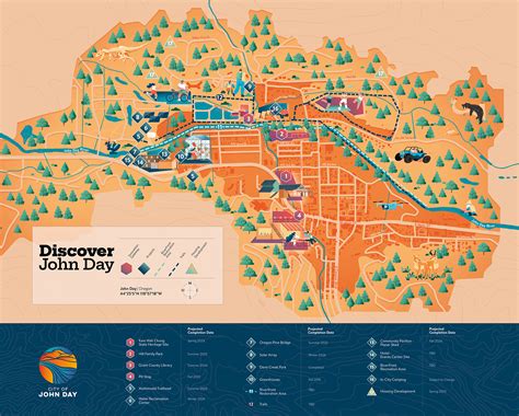 John Day, Oregon. Illustrated Map :: Behance