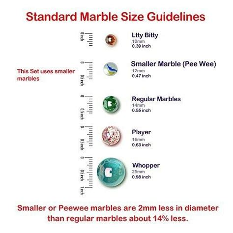 Standard Marble Size Guidelines