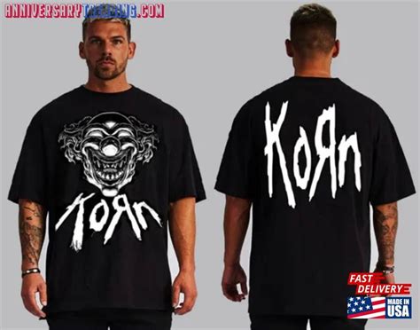 Korn Clown The Classic Front And Back Rock Band T Shirt Unisex