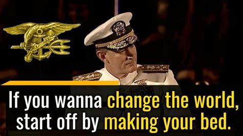 Speech To Change Your Life Today Admiral McRaven Make Your Bed