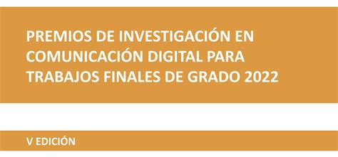 Abierto el plazo para participar en la V edición de los Premios de